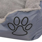 Cama para cães com almofada acolchoada tamanho XL cinzento — foto 4