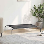 Cama para cães elevada preto L textilene — foto 2