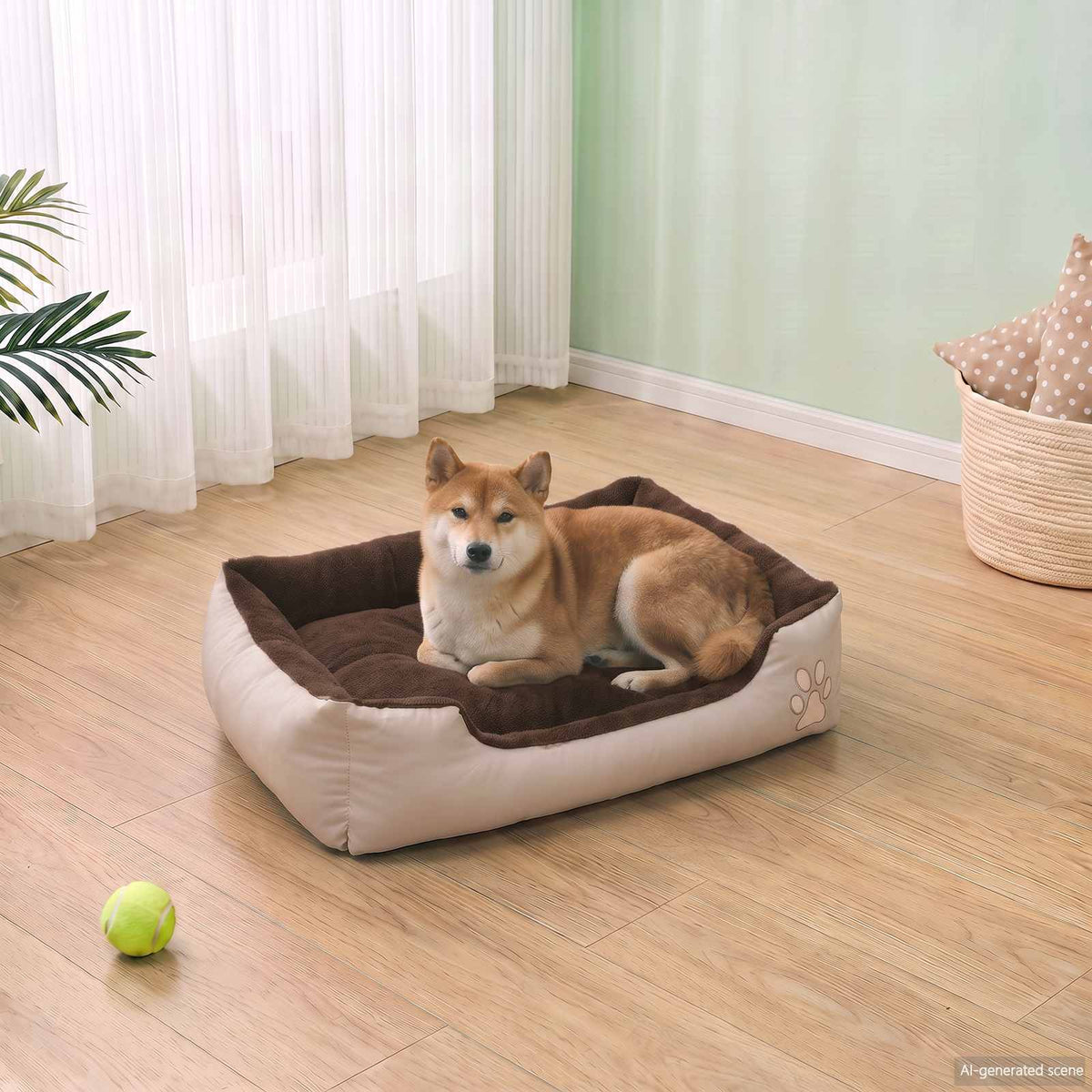 Cama para cães quente com almofadão acolchoado M — foto 2