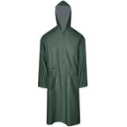 Capa de chuva comprida resistente e impermeável + capuz verde L — foto 1