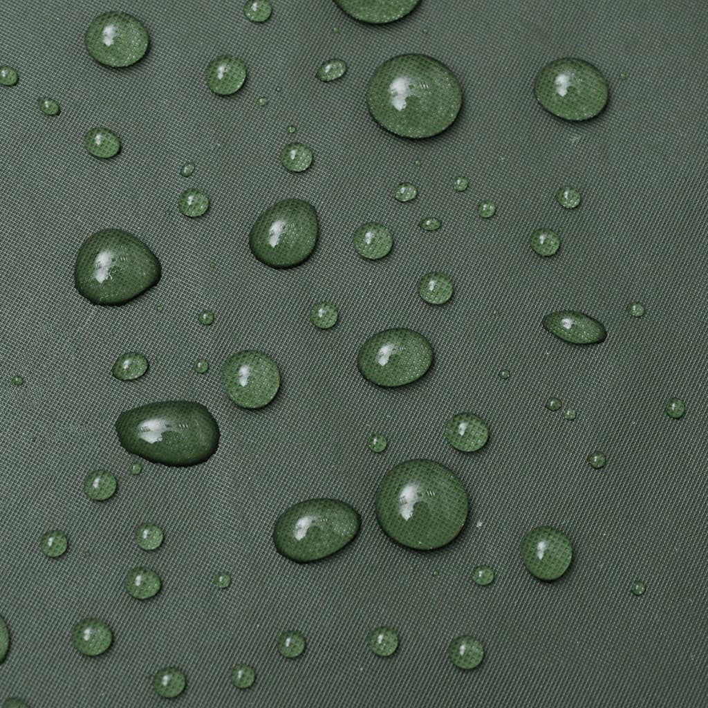 Capa de chuva comprida resistente e impermeável + capuz verde L — foto 4