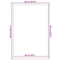 Capacho 60x90 cm cinzento — foto 6