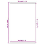 Capacho 60x90 cm cinzento — foto 6
