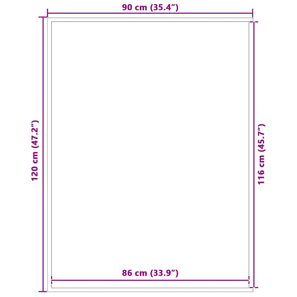 Capacho 90x120 cm azul — foto 4