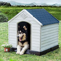 Casota para Cão Impermeável e Ventilada com Válvulas de Ar e Chão Elevado para Cães de Porte Pequeno e Médio 87,7 x 78,5 x 81,5 cm — foto 1