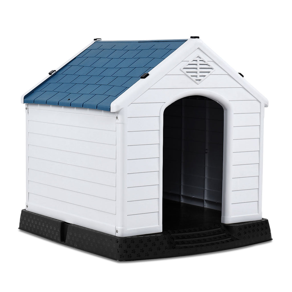 Casota para Cão Impermeável e Ventilada com Válvulas de Ar e Chão Elevado para Cães de Porte Pequeno e Médio 87,7 x 78,5 x 81,5 cm — foto 2
