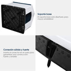 Casota para Cão Impermeável e Ventilada com Válvulas de Ar e Chão Elevado para Cães de Porte Pequeno e Médio 87,7 x 78,5 x 81,5 cm — foto 7