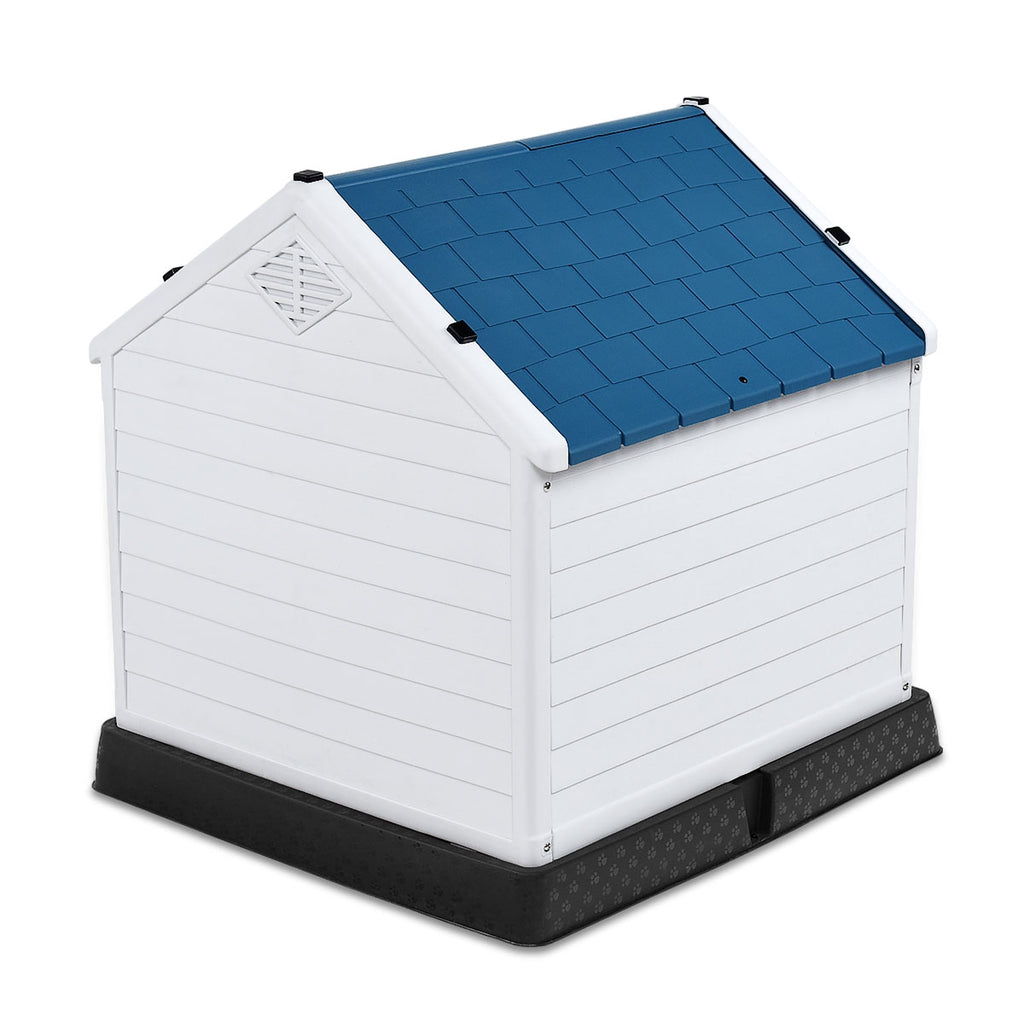 Casota para Cão Impermeável e Ventilada com Válvulas de Ar e Chão Elevado para Cães de Porte Pequeno e Médio 87,7 x 78,5 x 81,5 cm — foto 9