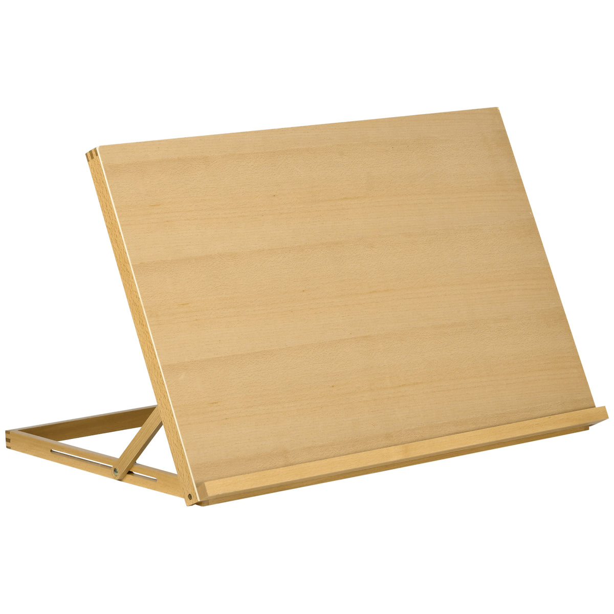Cavalete de Mesa Dobrável em Madeira com Ângulo Ajustável 75,8x51 cm Formato A2 para Pintura e Esboços, Madeira Natural — foto 1