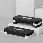 Step para Exercício Aeróbico Plataforma Step com Altura Ajustável em 2 Níveis com Carga Máxima 120kg para Exercício em Academia Casa 68x29x10-15cm Preto — foto 3