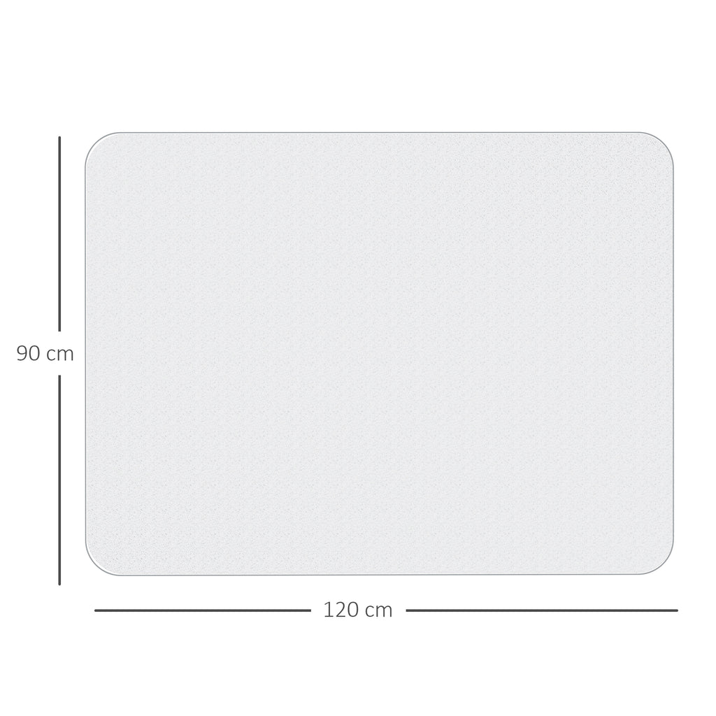 Tapete Protetor Retangular para Cadeira de Escritório 90x120 cm Protetor de Chão de PVC Transparente — foto 3