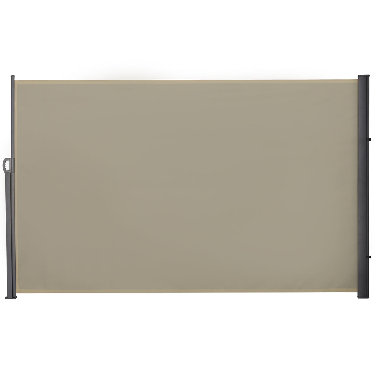 Toldo Lateral Retrátil para Terraço Pátio ou Jardim Toldo de Privacidade para Exterior Dobrável 300x180cm Bege — foto 1
