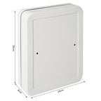 Chaveiro 45 Ganchos Chaveiro de Parede Caixa de Segurança com Fechadura Etiquetas 30x24x7,5 cm Aço — foto 3