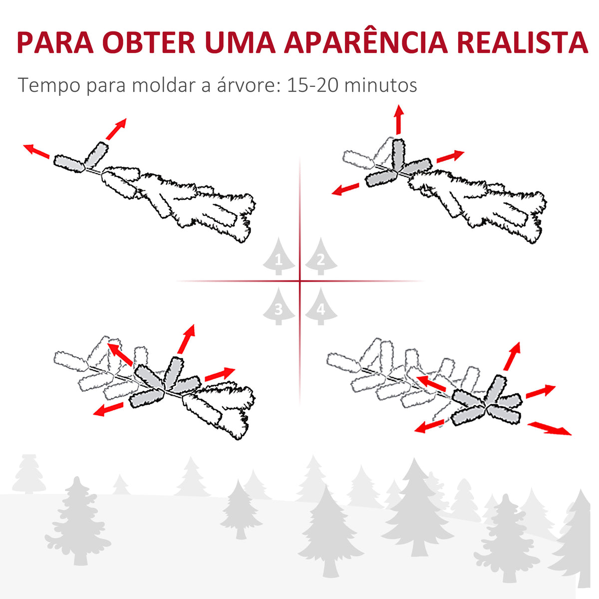 Árvore de Natal 180 cm Árvore de Natal Artificial Nevado com 492 Ramos e Suporte de Metal Árvore de Natal para Sala de Estar Verde e Branco — foto 5