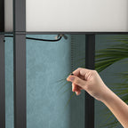 Candeeiro de Pé de Madeira com 3 Prateleiras De Armazenamento para Lâmpada E27 Potência Máx. 40W Candeeiro Moderno para Sala de Estar Dormitório 26x26x160cm Preto — foto 7