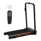 Passadeira Elétrica com Parada de Emergência Ecrã LCD Controlo Remoto Velocidade 1-6km/h Potência do Motor 500W 105x56x108,5cm Preto — foto 1