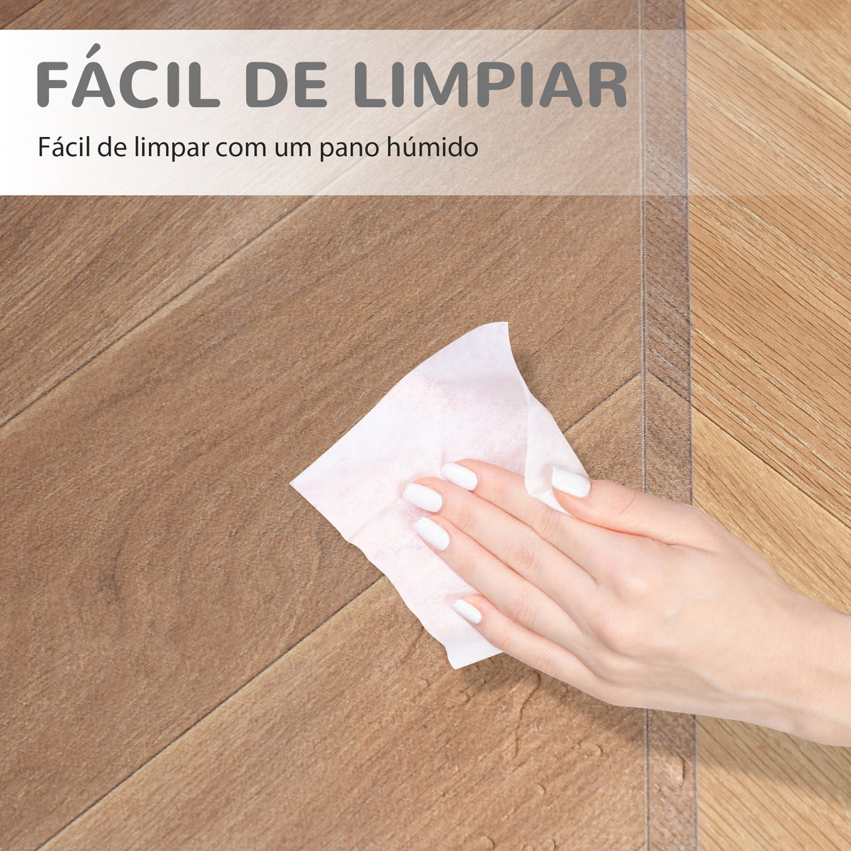 Tapete Protetor Retangular para Cadeira de Escritório 90x120 cm Protetor de Chão de PVC Transparente — foto 6