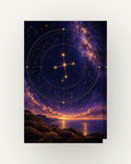 Céu do sul · Arte digital · quadro constelações — acabamento:slim