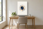 Eclipse · Aguarela · quadro constelações — celeste-eclipse-aguarela_ver_50x70_escritorio