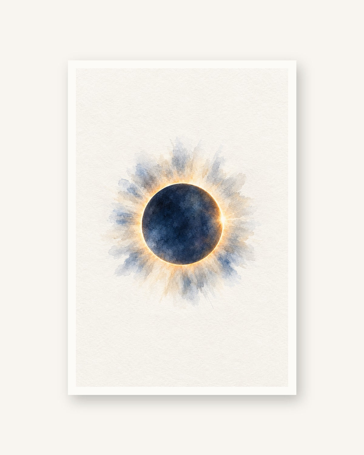 Eclipse · Aguarela · quadro constelações — acabamento:poster