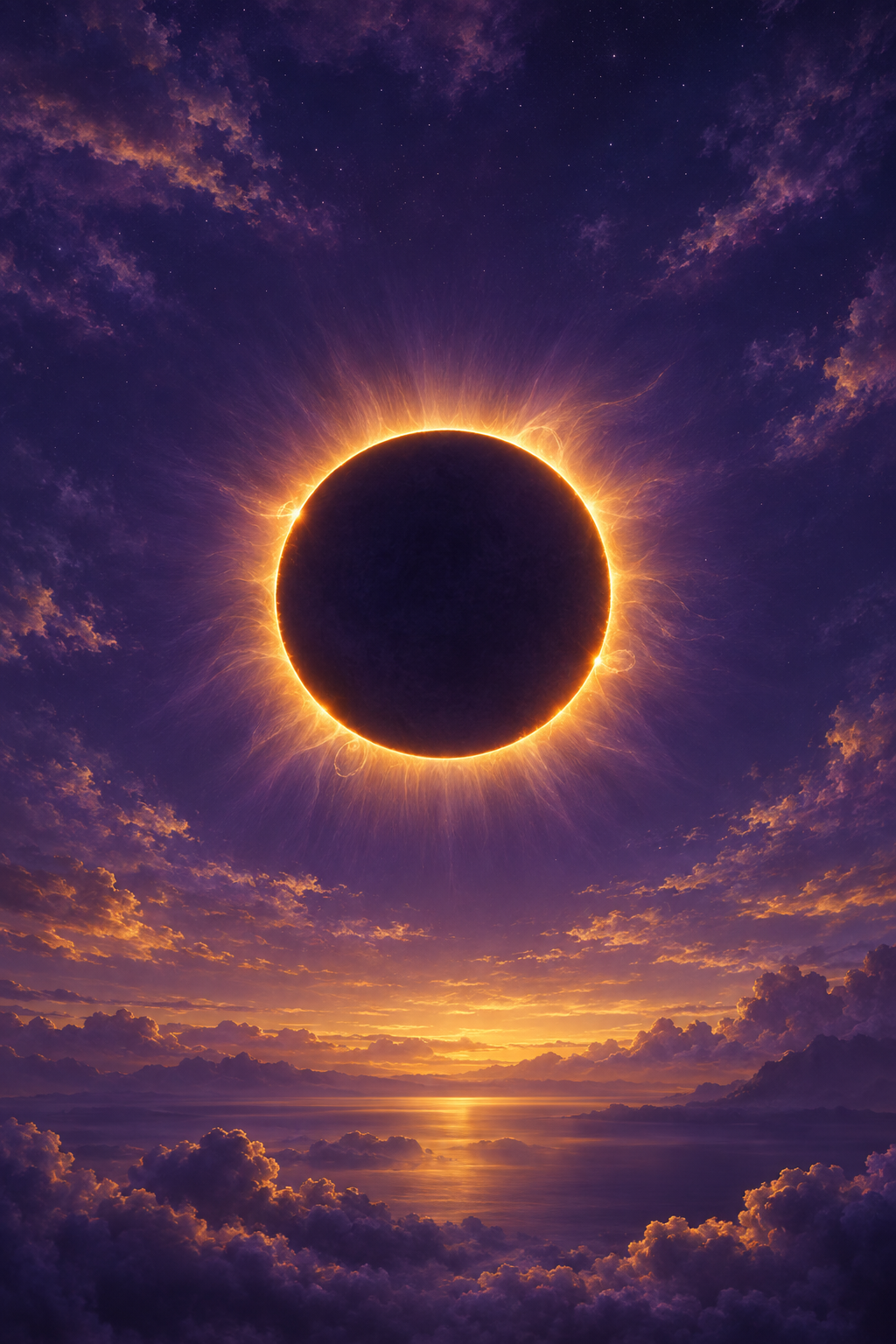 Eclipse · Arte digital · quadro constelações — celeste-eclipse-digital_ver
