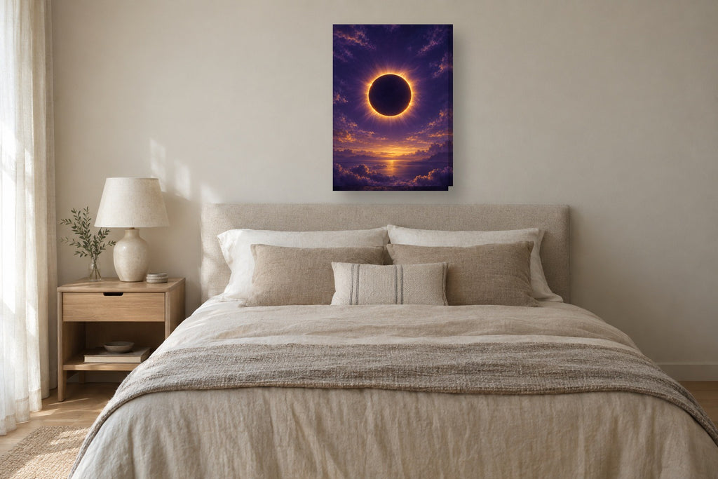 Eclipse · Arte digital · quadro constelações — celeste-eclipse-digital_ver_50x70_quarto