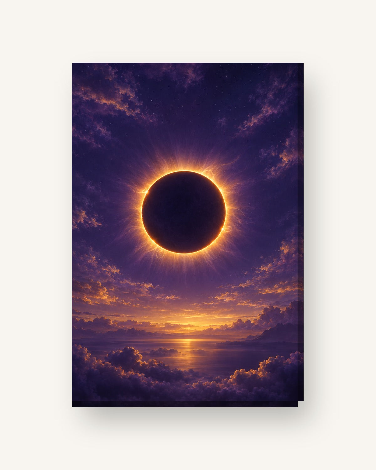Eclipse · Arte digital · quadro constelações — celeste-eclipse-digital_ver_cartao