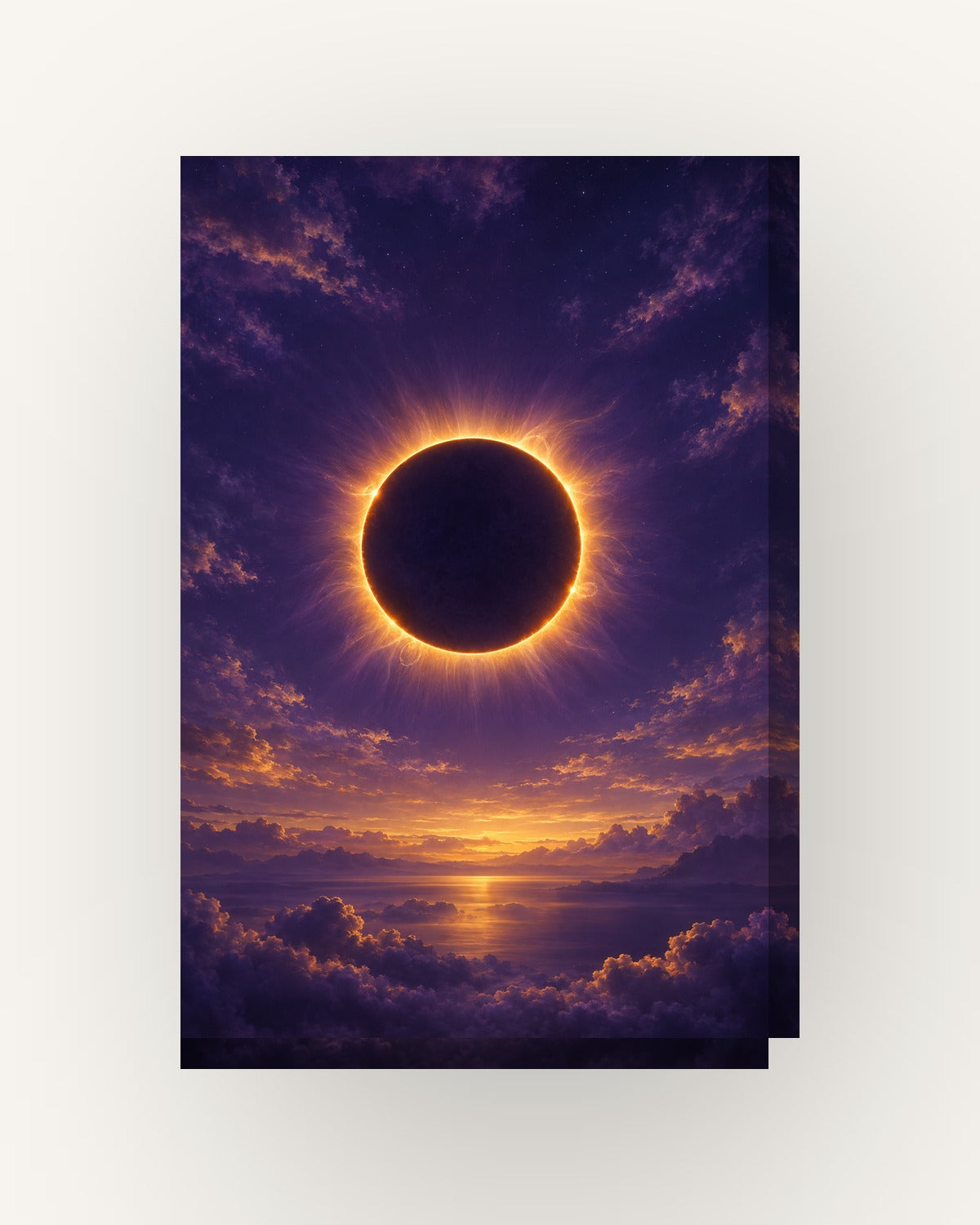 Eclipse · Arte digital · quadro constelações — acabamento:slim
