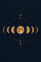Fases da lua · Minimalista · quadro constelações — celeste-fases-da-lua-minimal_ver