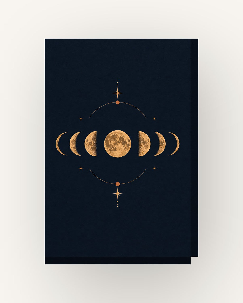 Fases da lua · Minimalista · quadro constelações — acabamento:slim