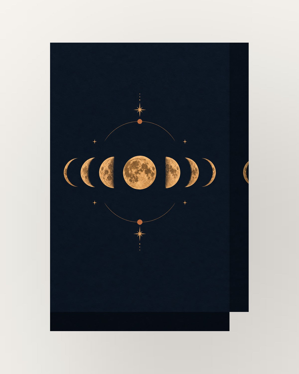 Fases da lua · Minimalista · quadro constelações — acabamento:thick