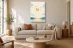 Sol e planetas · Aguarela · quadro constelações — celeste-sol-e-planetas-aguarela_ver_70x100_sala