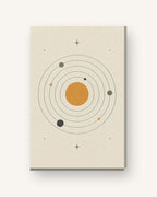 Sol e planetas · Minimalista · quadro constelações — celeste-sol-e-planetas-minimal_ver_cartao