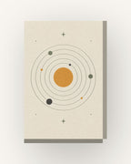Sol e planetas · Minimalista · quadro constelações — acabamento:slim