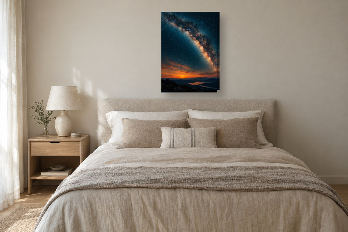 Via Láctea · Arte digital · quadro constelações — celeste-via-lactea-digital_ver_50x70_quarto