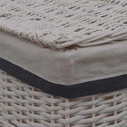 Cesto de roupa suja salgueiro branco — foto 7