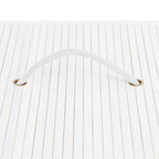 Cesto para roupa suja 40x30x60 cm bambu branco retangular — foto 6