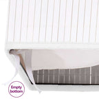 Cesto para roupa suja 40x30x60 cm bambu branco retangular — foto 8