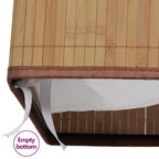 Cesto retangular para roupa suja bambu natural — foto 7
