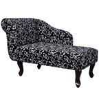 Chaise Lounge com tecido preto e branco — foto 1