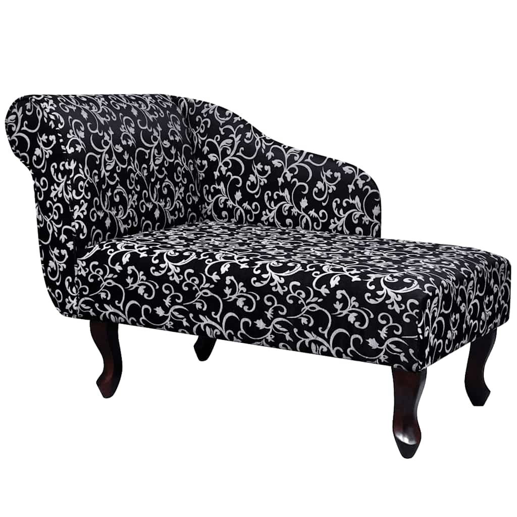 Chaise Lounge com tecido preto e branco — foto 1