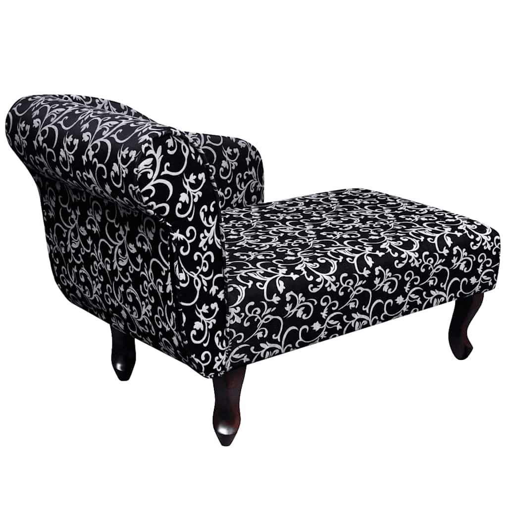 Chaise Lounge com tecido preto e branco — foto 3