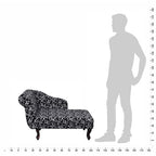 Chaise Lounge com tecido preto e branco — foto 5