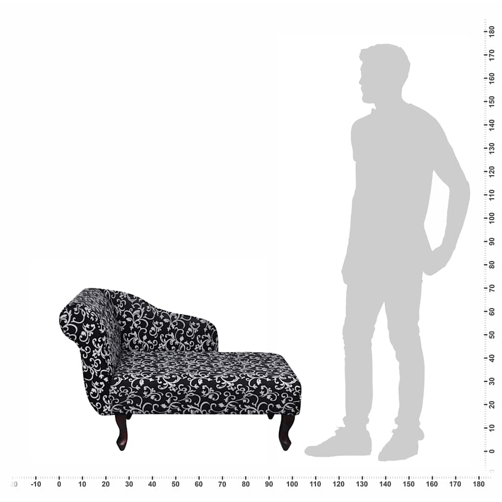 Chaise Lounge com tecido preto e branco — foto 5