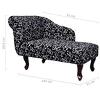 Chaise Lounge com tecido preto e branco — foto 6