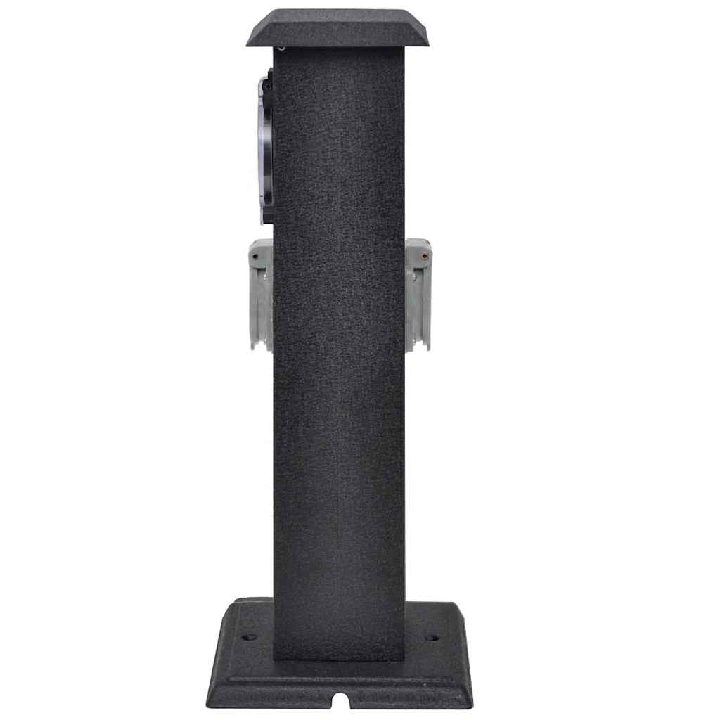 Coluna tomada para jardim com timer, preta — foto 3