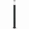 Conjunto de 3 postes de iluminação com sensor e tomada, 110 cm, pretos, IP44 — foto 3