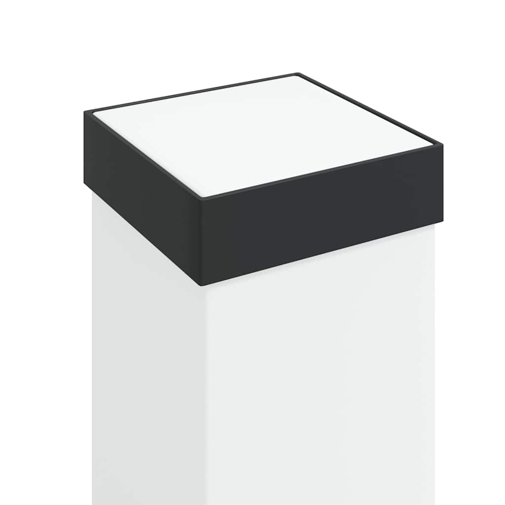 Conjunto de 3 postes de iluminação com sensor e tomada, 110 cm, pretos, IP44 — foto 4