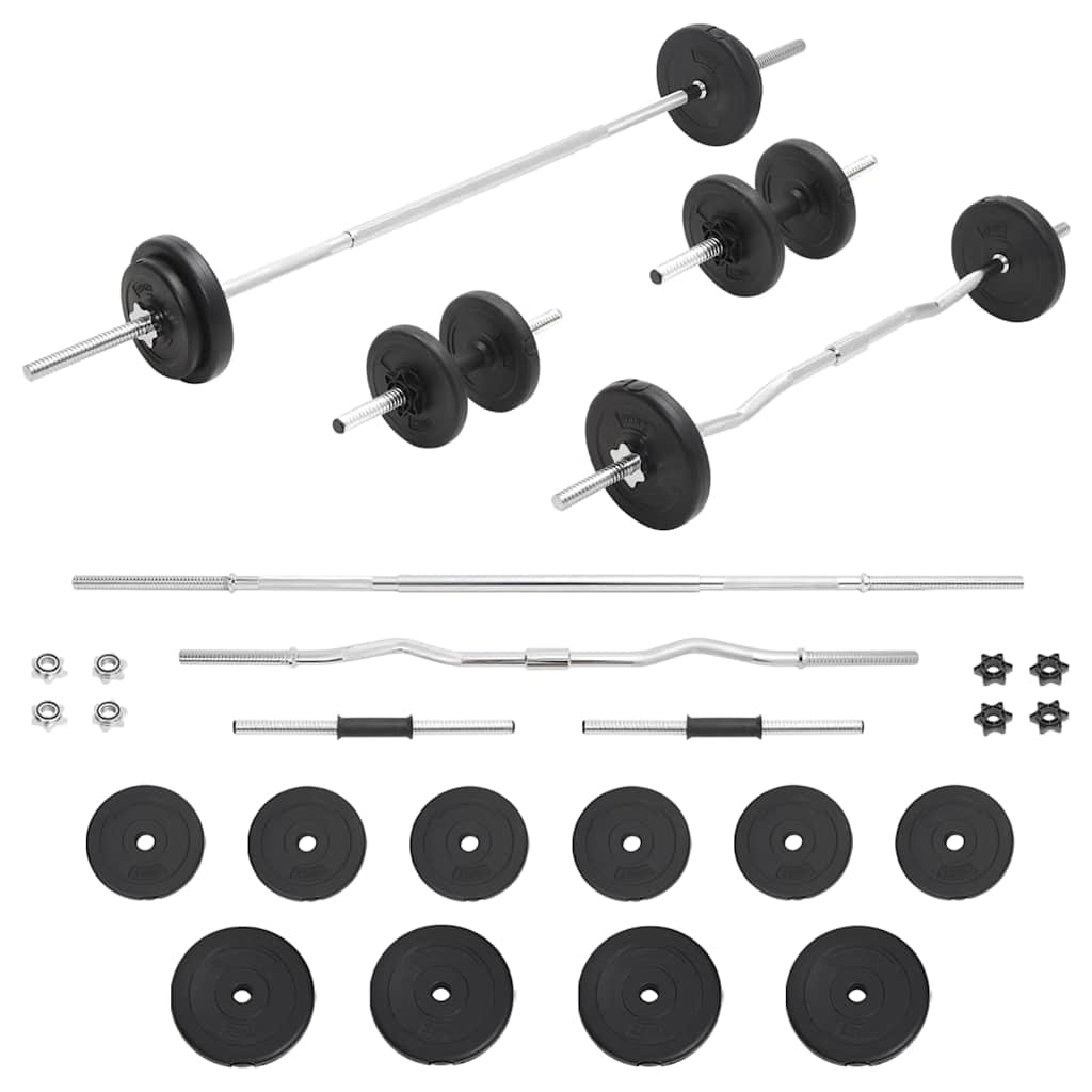 Conjunto de barras e discos 30 Kg — foto 1