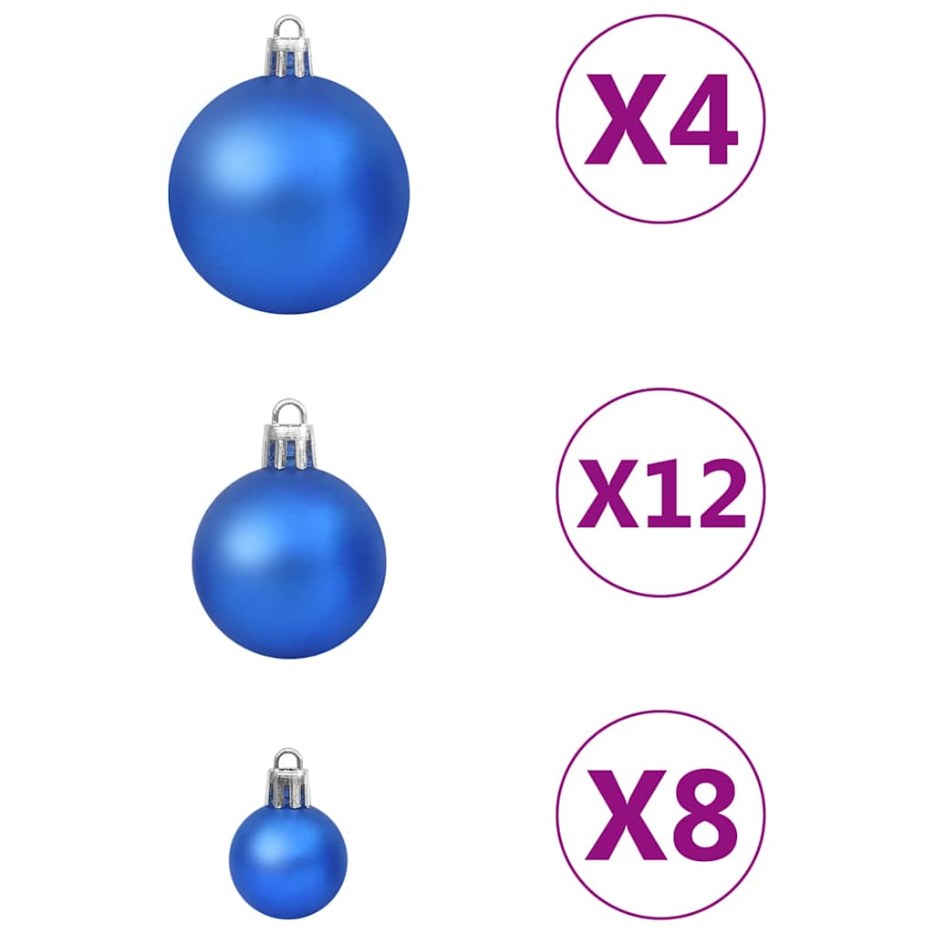 Conjunto de bolas de natal 100 pcs azul — foto 4